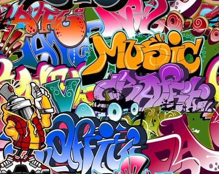 Walltastic - Fotobehang - Graffiti - Street - 305x244cm - 6 Panelen