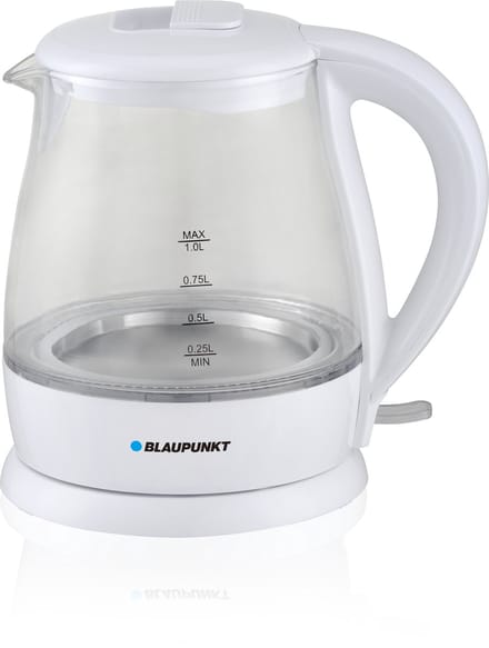 Blaupunkt - Waterkoker 1L - Wit met LED verlichting  - EKG301 - Glas