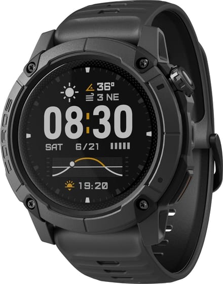 COROS -Horloge - Nomad - Donker Grijs - 46mm - Silicone - Adventure Watch