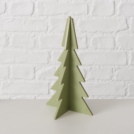 Beeld kerstboom 3 delig groen