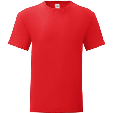 Fruit of the Loom Heren Iconisch 150 T-Shirt (Rood)