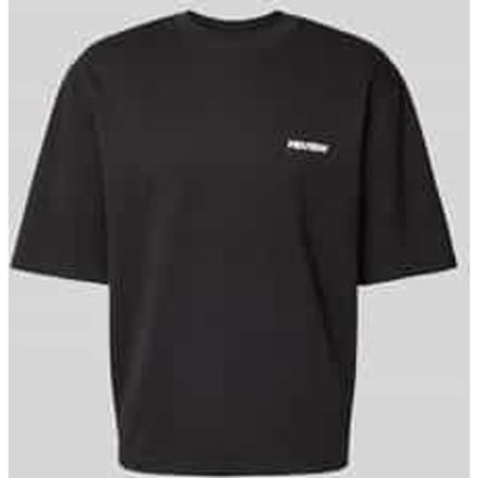 Oversized T-shirt met labelprint