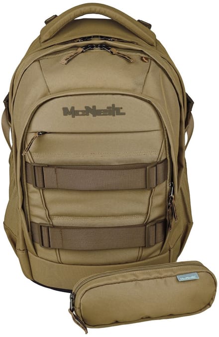 McNeill schoolrugzak LUCA 2:0 School Backpack Taupe kaki