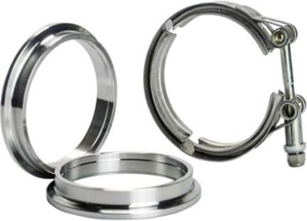 LTEC RVS V-BAND KLEM SET 2 INCH (50MM)