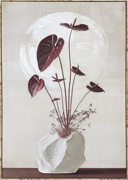 Schilderij 80x120cm Flamingo Bloom