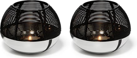 Philippi Set Luna theelichthouders S - Waxinelichthouders - Zwart - Modern