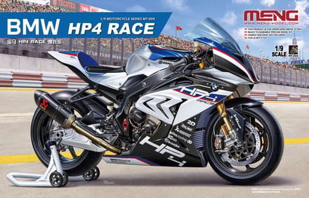 Meng Model Modelbouwpakket Auto - MENG MT004 BMW HP4 R Motor Plastic - 1:9 - Modelbouw