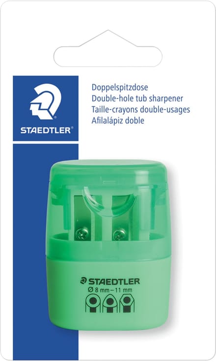 Staedtler D-hole tub sharpener neon Groen bc