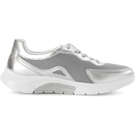 Gabor rollingsoft sensitive 66.923.19 - dames rollende wandelsneaker - Zilver - maat 37 (EU) 4 (UK)