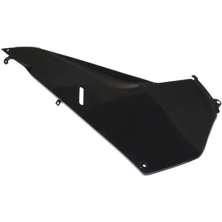 Sabot bas de caisse droit noir brillant pour scooter Yamaha 500 Tmax 2008 à 2011
