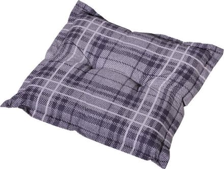 Madison hocker tuinkussen Denim block 50x50 cm - grijs