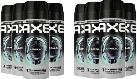 Axe Deo Spray Apollo 72H DRY - 8 x 150 ml - Voordeelverpakking