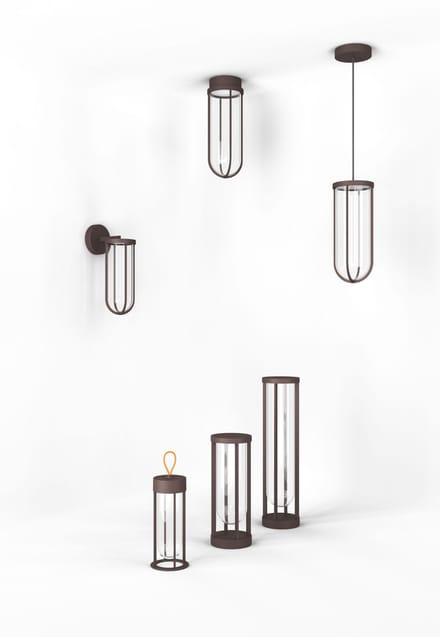 Flos In Vitro unplugged draagbare lamp - donker bruin