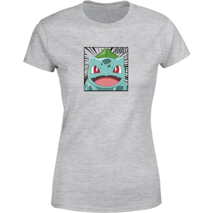 Pokémon Pokédex Bulbasaur #0001 Women's T-Shirt - Grey - XS