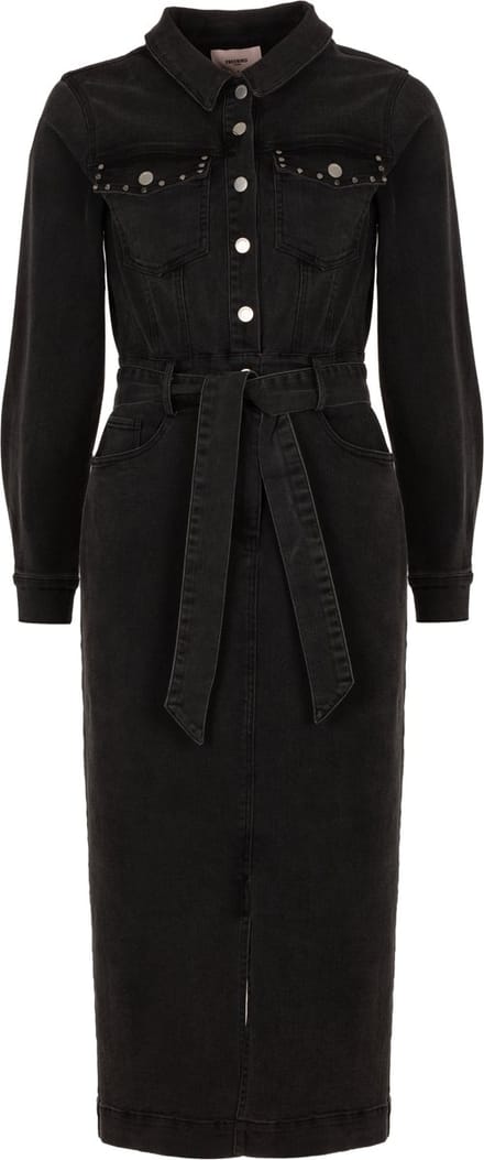Freebird Danya Dames - Jurk - Zwart - Maat XS