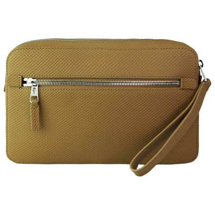 Lacoste Leren Heren Bruine Buideltas