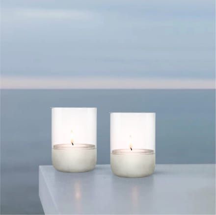 Blomus - Theelichthouder Blomus Concrete CALMA (Ø10 cm x 14 cm)