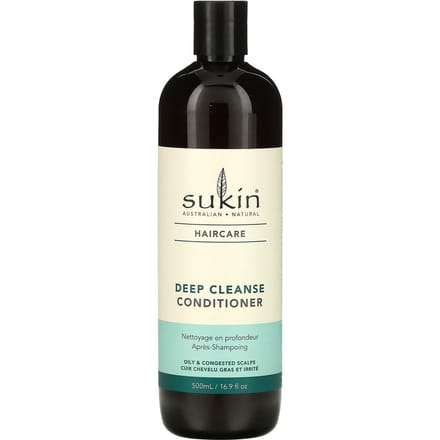 Sukin, Deep Cleansing Conditioner, Oily and Rugged Scalp, 16.9 fl oz (500 ml) white