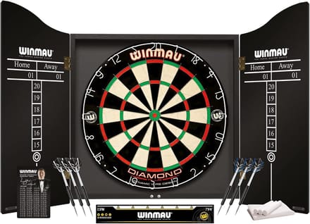 Professionele dartset met sniper dartboard en nylon pijlen