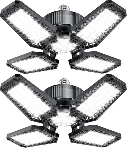 Set van 2 Led Garageverlichting - Krachtige Verstelbare Werkplaatslamp