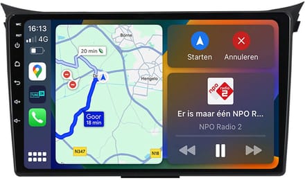 BG4U - Android Navigatie Radio geschikt voor Hyundai i30 2012-2017 met Apple Carplay en Android Auto