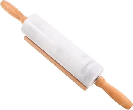Marmeren Deegroller - Bakgereedschap - Deeg Uitrollen - Ergonomisch Ontwerp - 41.5 cm - Multi