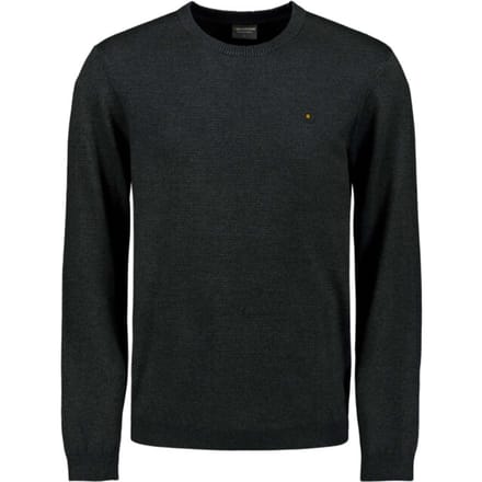 No Excess Pullover crewneck 2 coloured melang dark grey