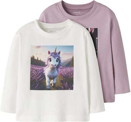 NAME IT - NMFVOTEA 2P LS NREG TOP - Meisjes - Lange mouwen shirts