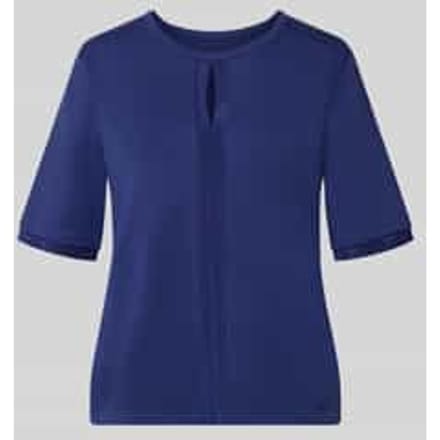 T-shirt met ronde hals en cut-out