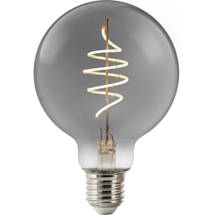 Nordlux G95-lichtbron-smart-deco filament-spiral-E27-smoke glas-1800K