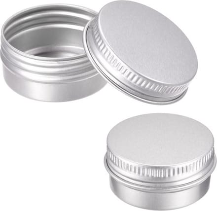 Blikjes 10ml Leeg 10 stuks met Schroefdeksel - Lege Mini Blikjes Zilver