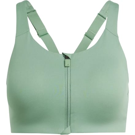 adidas Performance TLRD Impact Luxe High-Support Beha met Rits - Dames - Groen- 100C