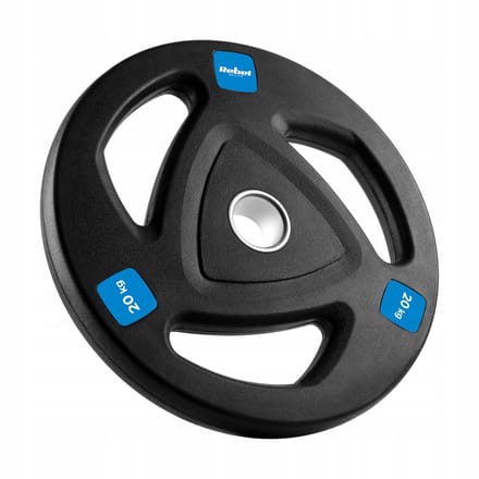 Rebel Olympic Gietijzeren Gewicht 20kg - Rubberen Coating, 51mm