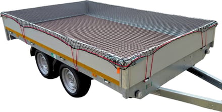 Premium aanhangernet - maasnet - 570x350 cm - inclusief elastiek rondom - UV bestendig