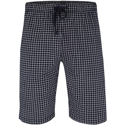 Ceceba heren pyjamabroek kort - donkerblauw met wit geruit