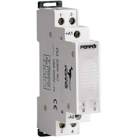 Wallair Stromstoßschalter Stroomstootschakelaar DIN-rail 2x NO 230 V/AC 16 A 1 stuk(s)