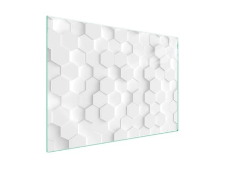 TMK ArtDeko - Kookplaat Achterwand - 70x52 cm - Wit - Schokbestendig - Modern Ontwerp