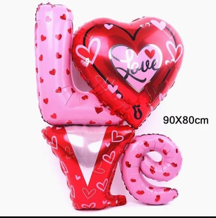 ballon LOVE Valentijn, Moederdag, 90x80 cm kindercrea