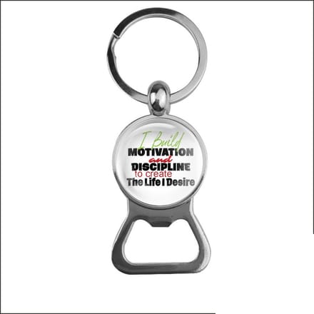 Bieropener Glas - I Build Motivation And Discipline