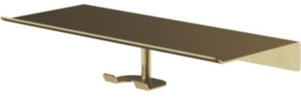 Hotbath &More Shelves - Haak voor Douchewisser - Voor Planchet - Geborsteld Messing PVD