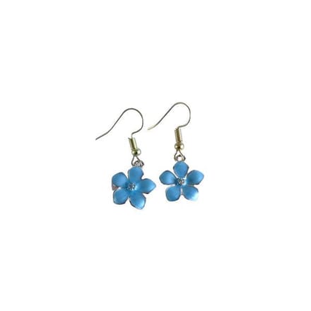 2 Love it Daisy Blauw - Oorbellen - Meisjes - Lengte: 3.3 cm