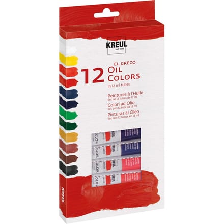 Kreul EL GRECO Oil Colors set - 12 tubes van 12 ml
