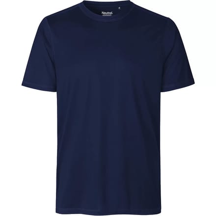 Herensportshirt 'Performance' met korte mouwen Navy - M