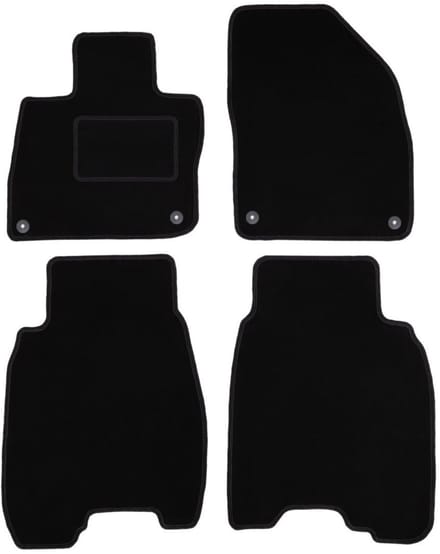 Zwarte veloursmatten voor: Honda Civic VIII (UFO) hatchback (2006-2012)