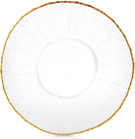 Dinerbord Glas Gouden 28 cm - Borden - Bord
