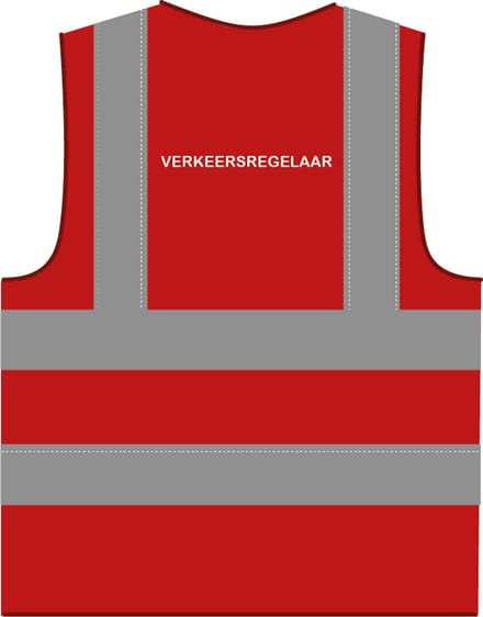 Verkeersregelaar hesje RWS rood