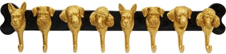 Wand Kapstok honden 69cm goud Kare Design