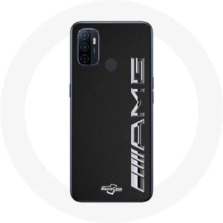 Oppo A53 Amg-behuizing met carbontextuur zwart