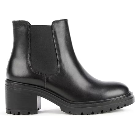 Vrouwelijke leren en elastische nylon boots   Geox Damiana