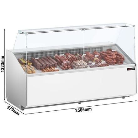GGM Gastro Kühltheke - 2500mm - Frontblende Weiß